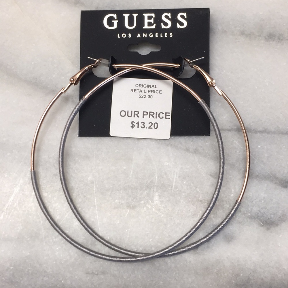 Guess Los Angeles hoop earrings